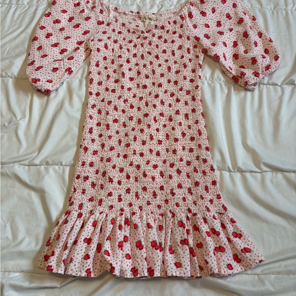 Jessica Simpson Pink and Red Polka Dot Kids Dress - Picture 1 of 3